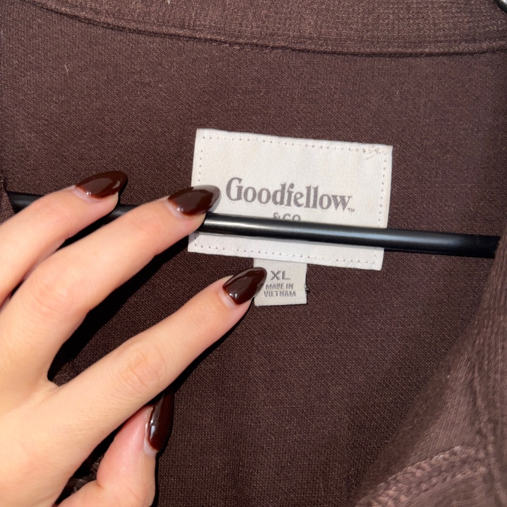 Goodfellow Brown Button Down - image 3